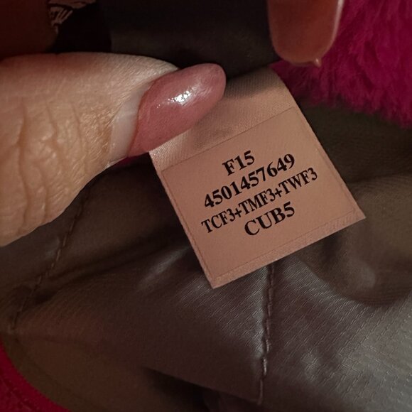 The North Face Mossbud Swirl Reversible Jacket Magenta Grey size XL - Picture 9 of 9